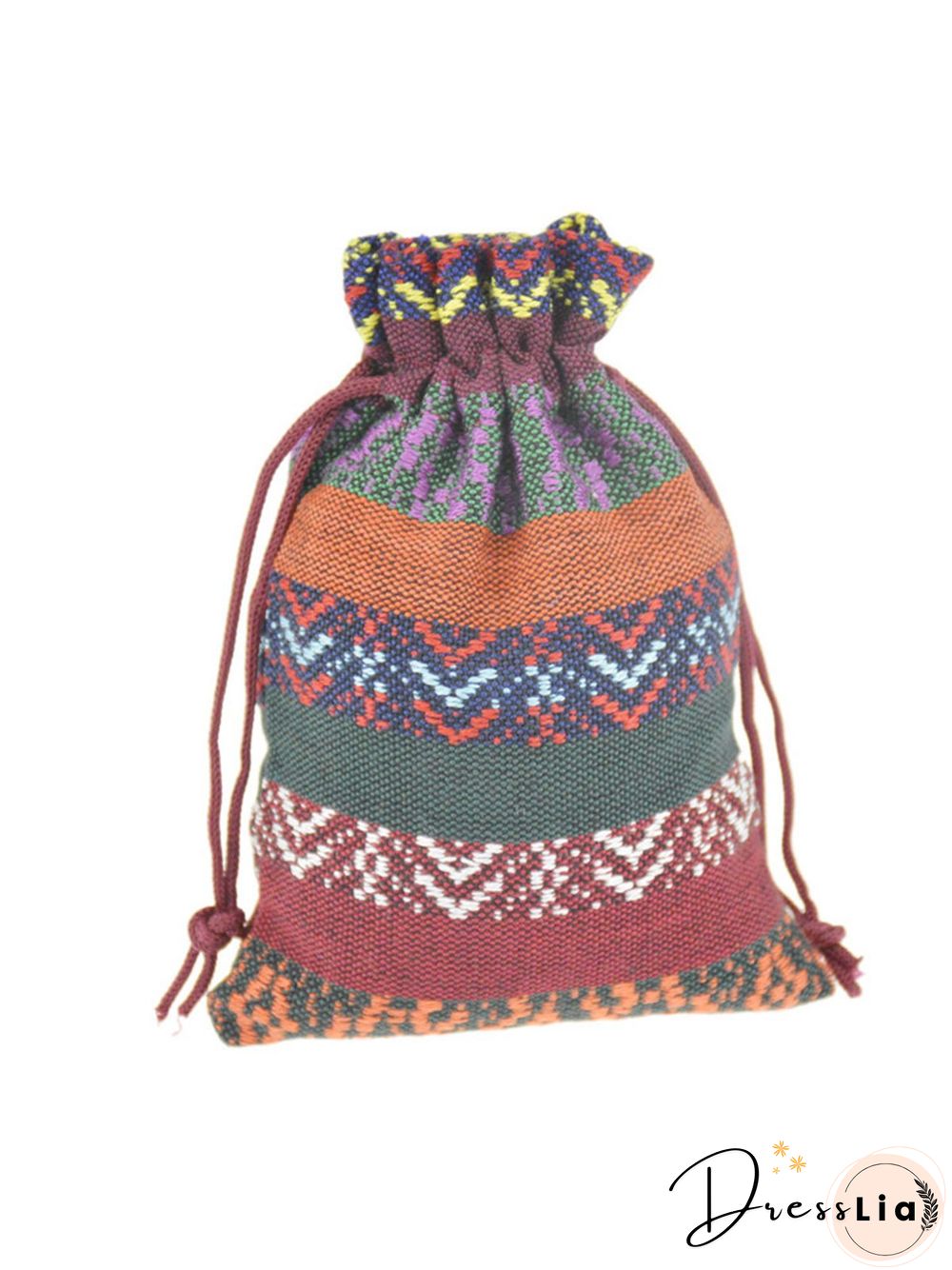 Ethnic Drawstring Storage Bag