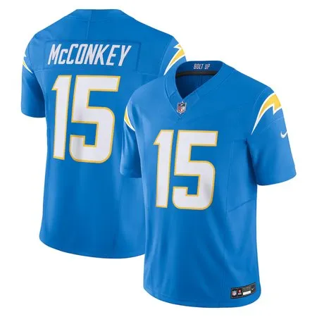Youth Los Angeles Chargers #15 Ladd McConkey  Powder Blue Team Vapor F.U.S.E. Limited Jersey