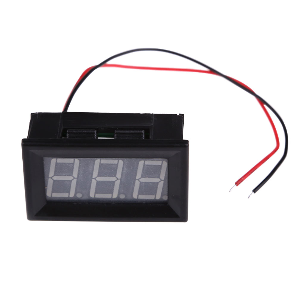 

New Direct Current 2 Wires 0.56 Inches LED Voltmeter Panel Mini Volt Meter -68729, Green 1, 501 Original