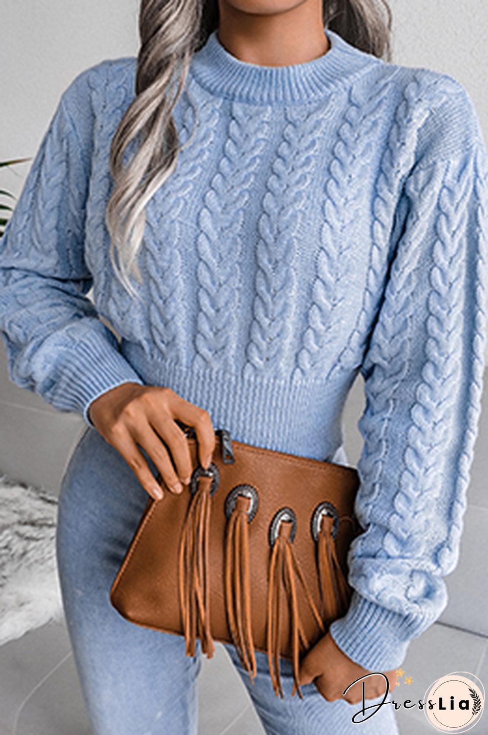 Casual Solid Split Joint O Neck Tops