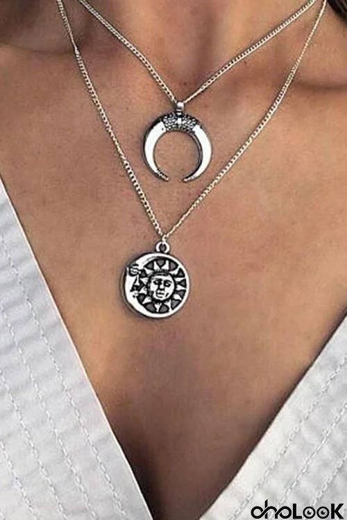 Sun Crescent Necklace