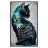 Cat Scenery-11CT Stamped Cross Stitch 40*70cm(Big Size)