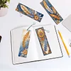(US Local)4Pcs Special Shape Feathers Diamond Painting Bookmark Making Kit for Book Lovers