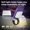 Rotating Folding 4 in 1 Table Lamp Wireless Charger 15W Fast Charging Magnet Adsorption Hidden Charging Station With Three Lighting Modes