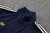 Joyfball 2025/2026 Juventus Long Zipped Jacket Royal Blue Football Jersey （Vintage style）