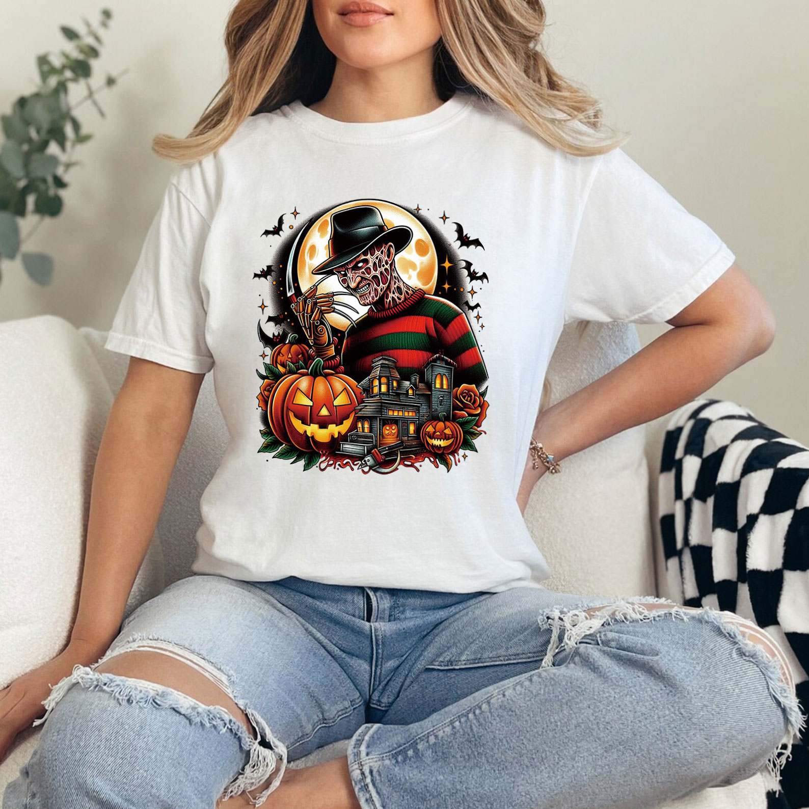 Loveyoufancy Spooky Vibes: 'Horror in This House' Halloween Tee & Hoodie