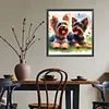 Diamond Painting-DIY Full Round Drill Dog Friend(40x40cm)