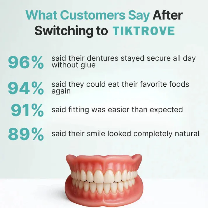 🦷  Fit Full Functional DenturesMake you more confident-Made in the USA & FDA-Certified