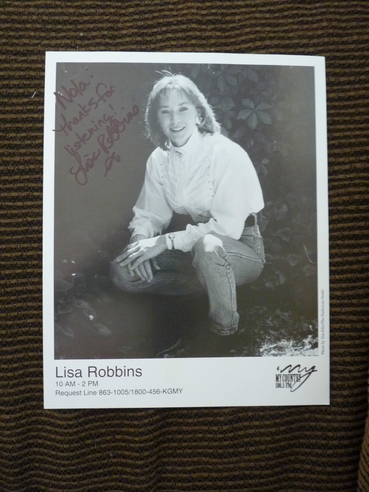 Lisa Robbins Country Music Signed Autograph Promo Photo Poster painting 8x10 personalized