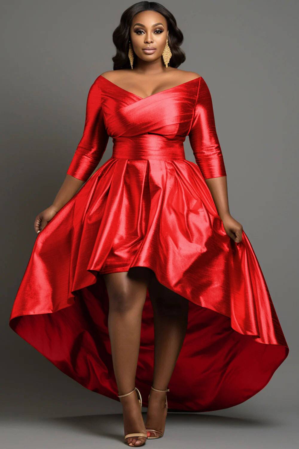 Lux Black Maxi Gown PLUS (XXL) main image 1