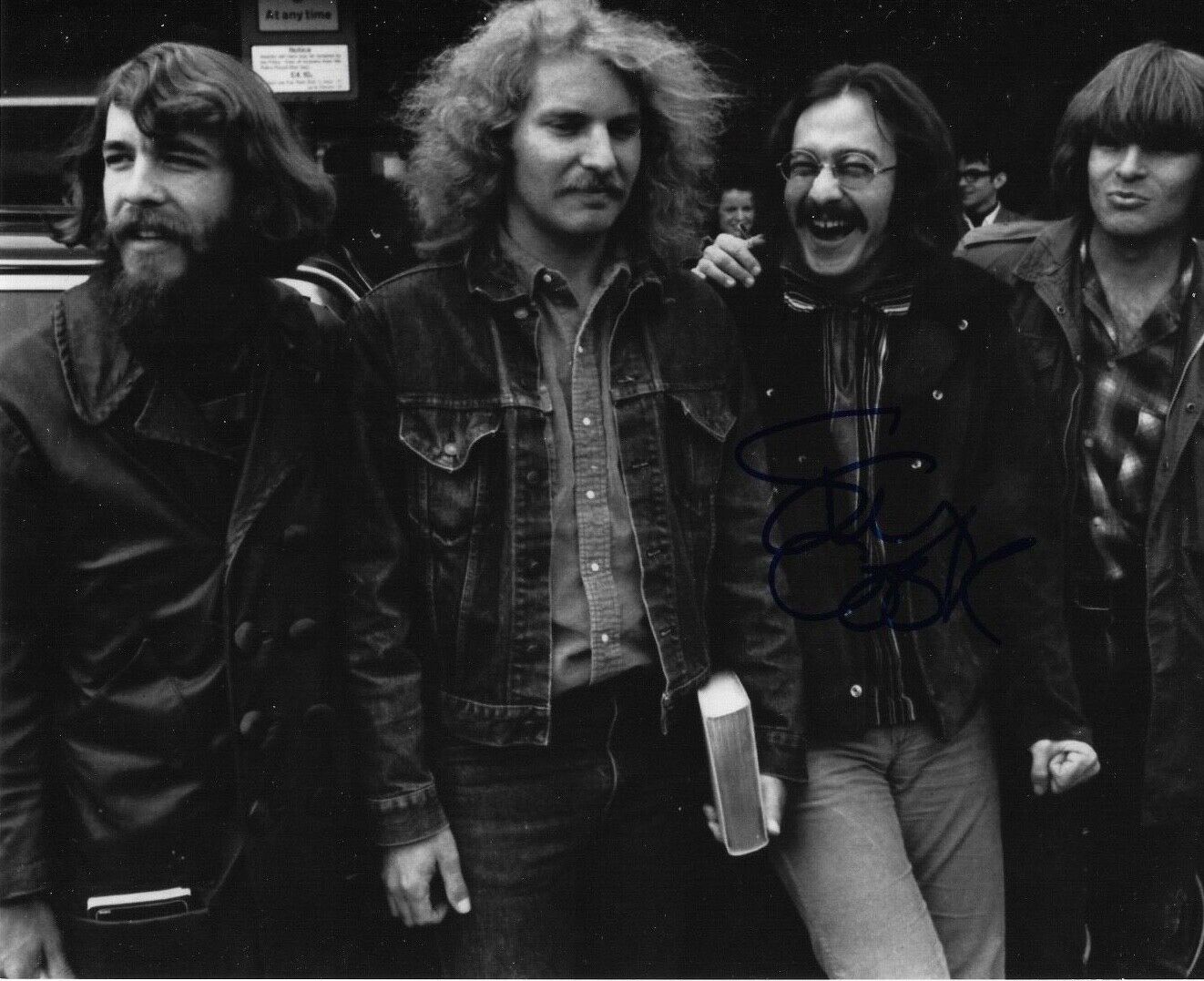 * CREEDENCE CLEARWATER REVIVAL * signed 8x10 Photo Poster painting * STU COOK * 5