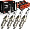 A-Premium 4 Packs Iridium Spark Plugs Compatible with Toyota Corolla, Prius, Yaris, 4Runner, Tacoma & Hyundai Elantra & Subaru Forester & Honda Civic, 1989-2020 (1.3L-2.7L)