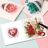 6Pcs Valentines Day Diamond Painting Greeting Card