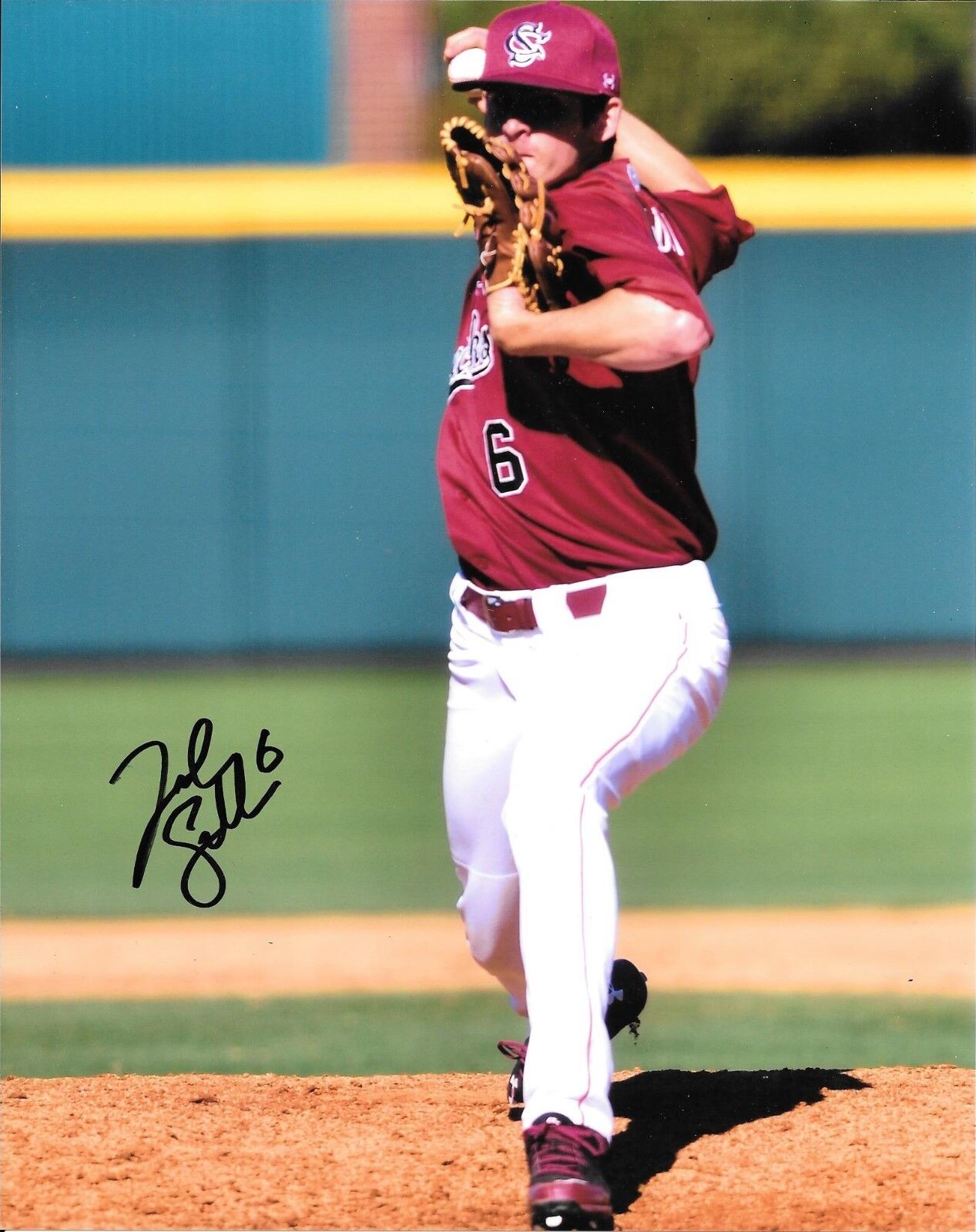 JOEL SEDDON HAND SIGNED SOUTH CAROLINA GAMECOCKS 8X10 Photo Poster painting W/COA