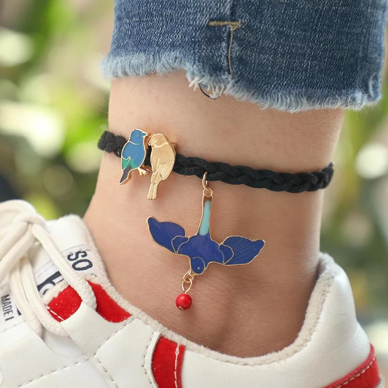 Vintage Cute Bird Anklet Wholesale Cheap Jewelry