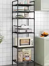 6 Tier Metal Storage Shelf Heavy Duty Shelving Unit for Kitchen Bathroom Laundry