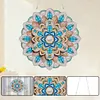 DIY Double Layer Rotatable Mandala Diamond Painting Hanging Kits Crystal Rhinestone Art Pendants for Adults Gift Home Wall 