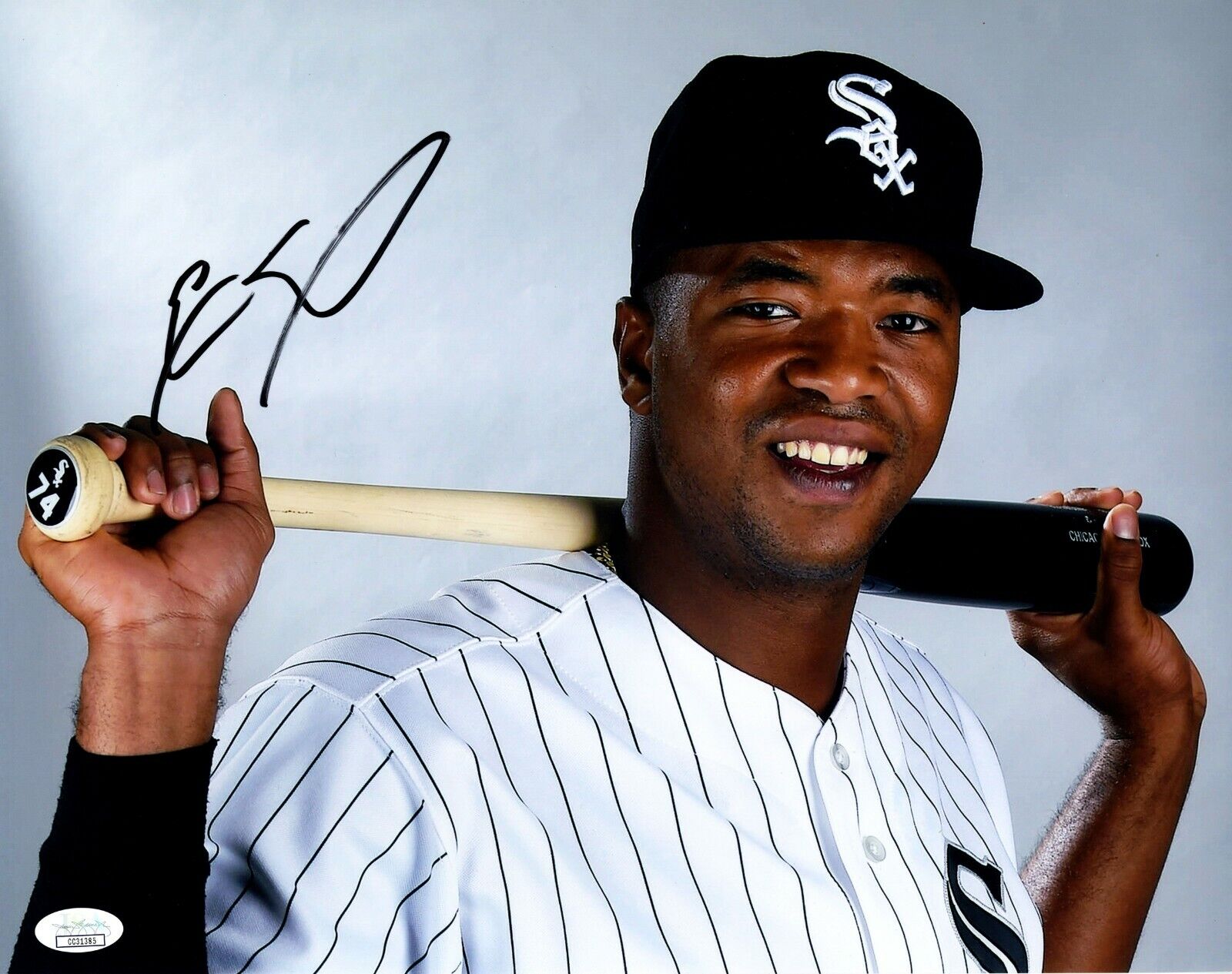 Eloy Jiminez Signed 11x14 Photo Poster painting JSA COA Auto Rookie RC White Sox Photo Poster paintinggraph 2017