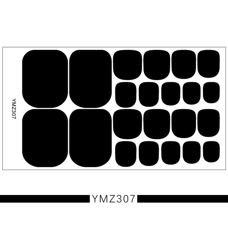 Foot Stickers Nail Stickers Full Solid Color 3d Toenail Stickers Patch