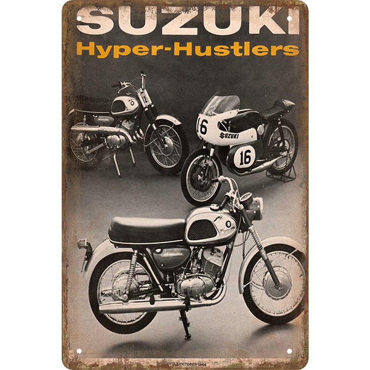 Suzuki - Vintage Tin Signs/Wooden Signs - 20*30cm/30*40cm