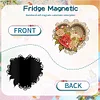 6Pcs Diamond Painting Flowers Hearts Fridge Magnet for DIY Art Crafts