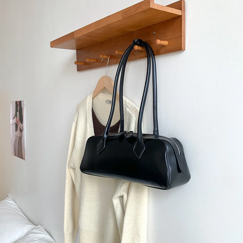 Mongw Mongw French Niche Retro Underarm Baguette Bag 2024 New Fashiondster Portable Women's Shoulder Bag
