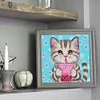 >SALE<5D DIY Partial Special Shaped Drill Diamond Painting Cat Kit Home Decor (YXC255)