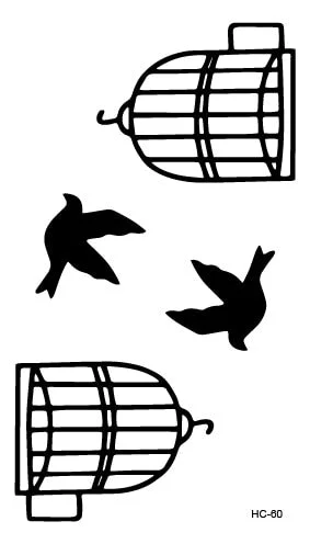 Free Shipping Classic Black Tattoo Waterfproof Fake Temporary Tattoo Sticker Body Cat Star Infinity Bird Small Tattoo 10.5x6cm