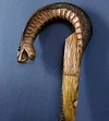 Cobra Brown Walking Cane-Purely Handmade