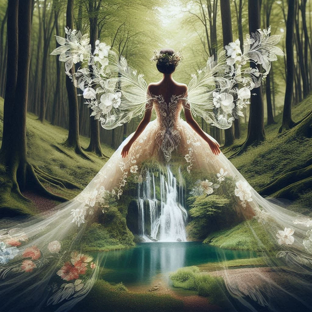 Silhouette 40*40cm(canvas) full round drill diamond painting
