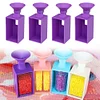 (US Local)Diamond Painting Bead Storage Container Diamond Art Organizer(24 Bottles Purple)