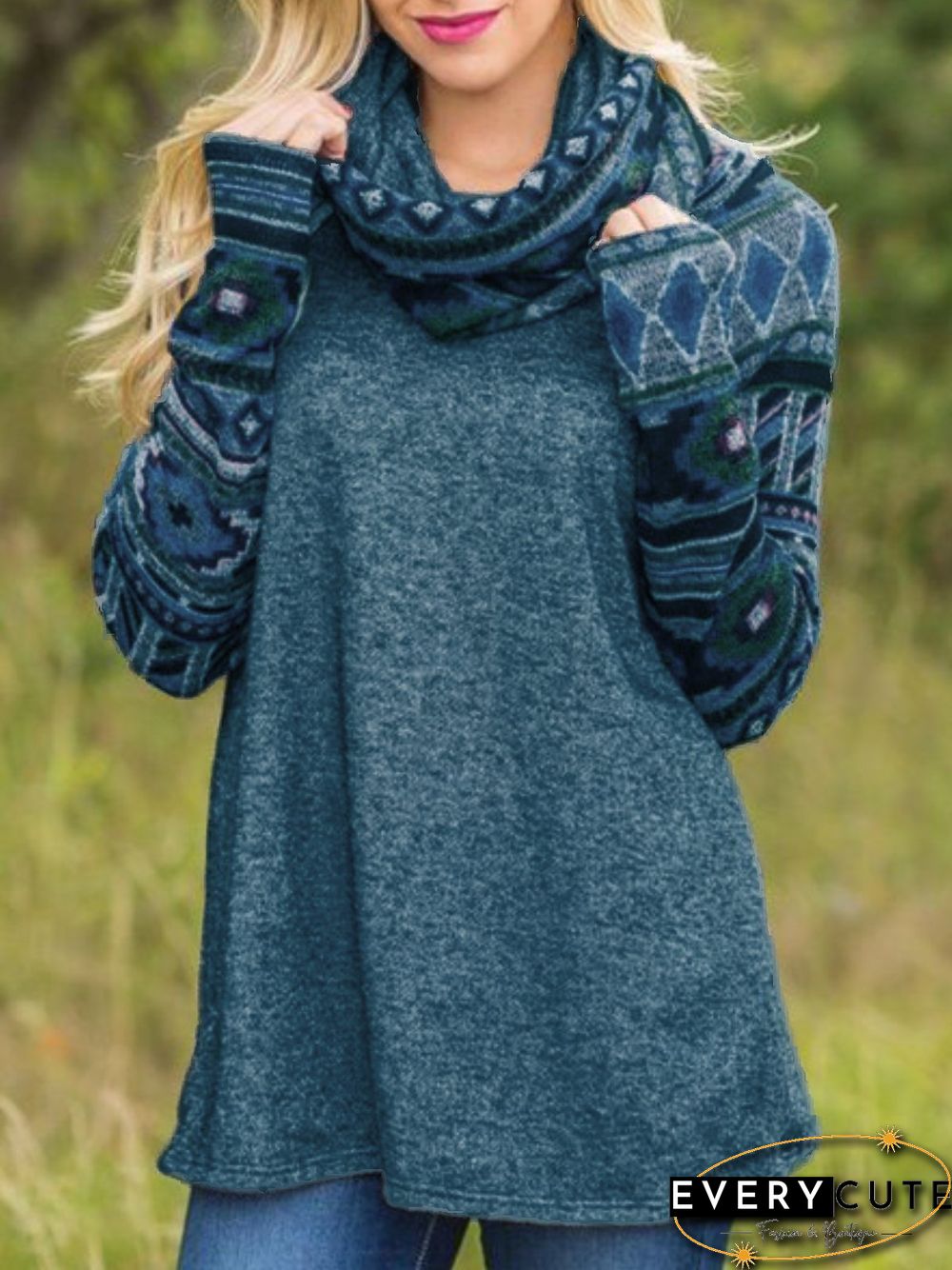 Printed Simple & Basic Hoodies & Sweatshirts