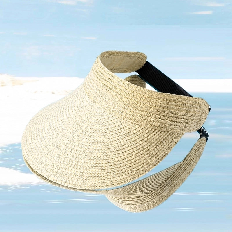 Women’s Basic Geometric Solid Color Straw Hat