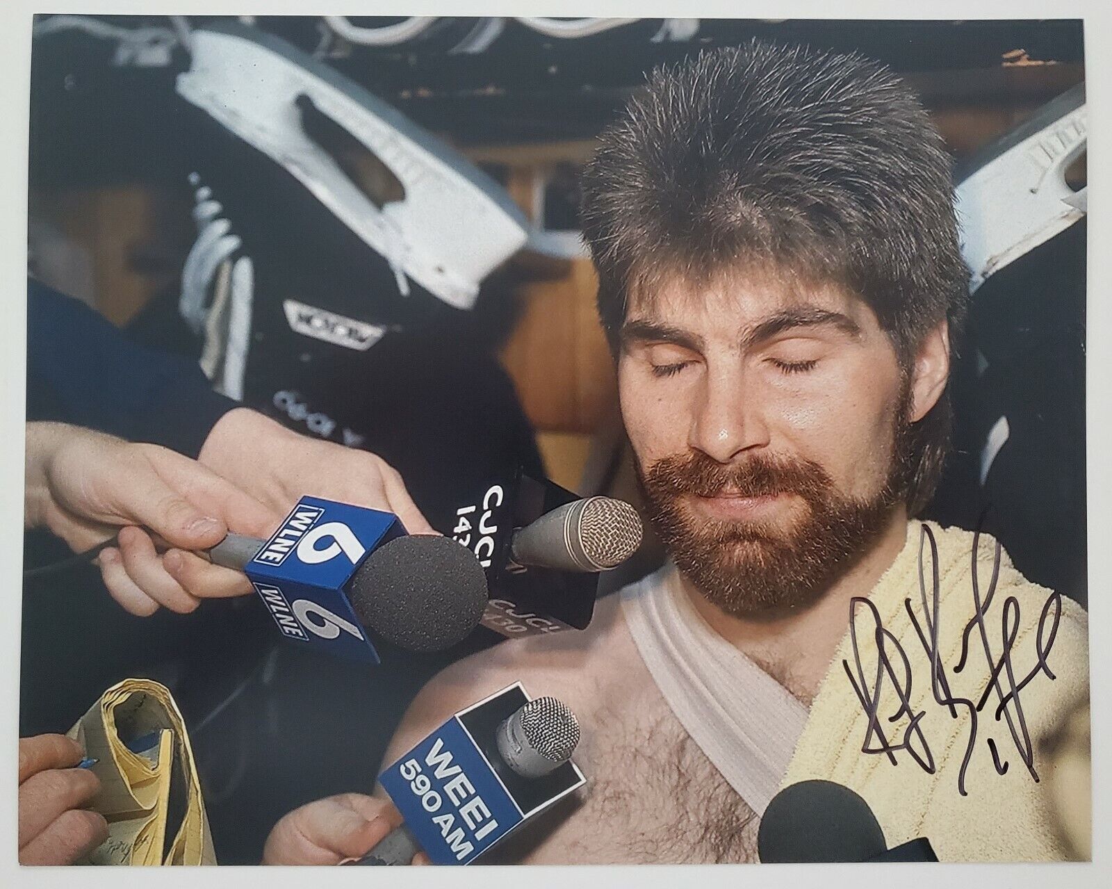 Ray Bourque Signed 8x10 Photo Poster painting Boston Bruins Hockey HOF NHL LEGEND RAD