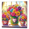 (Pre-Framed)Flowers-Special Shape Diamond Painting Kit(25x25cm)