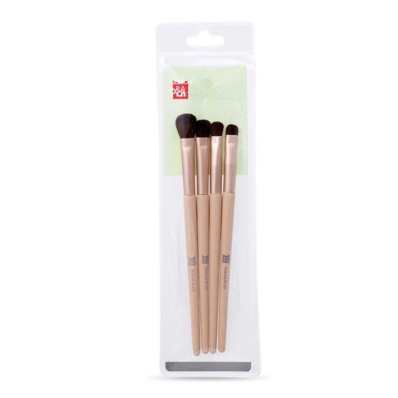 Lafa Eye Eye Shadow Brush Set 4 Pack Animal Hair Eye Detail Blooming Cosmetic Brush LS-19075