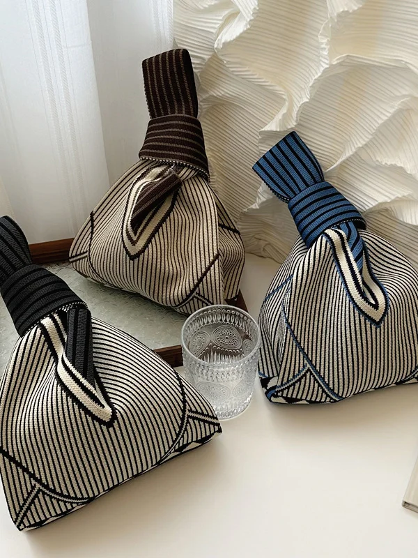 Striped Bags Accessories Woven Handbag