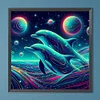 Diamond Painting-DIY Full Round Drill Dolphin(40*40CM)