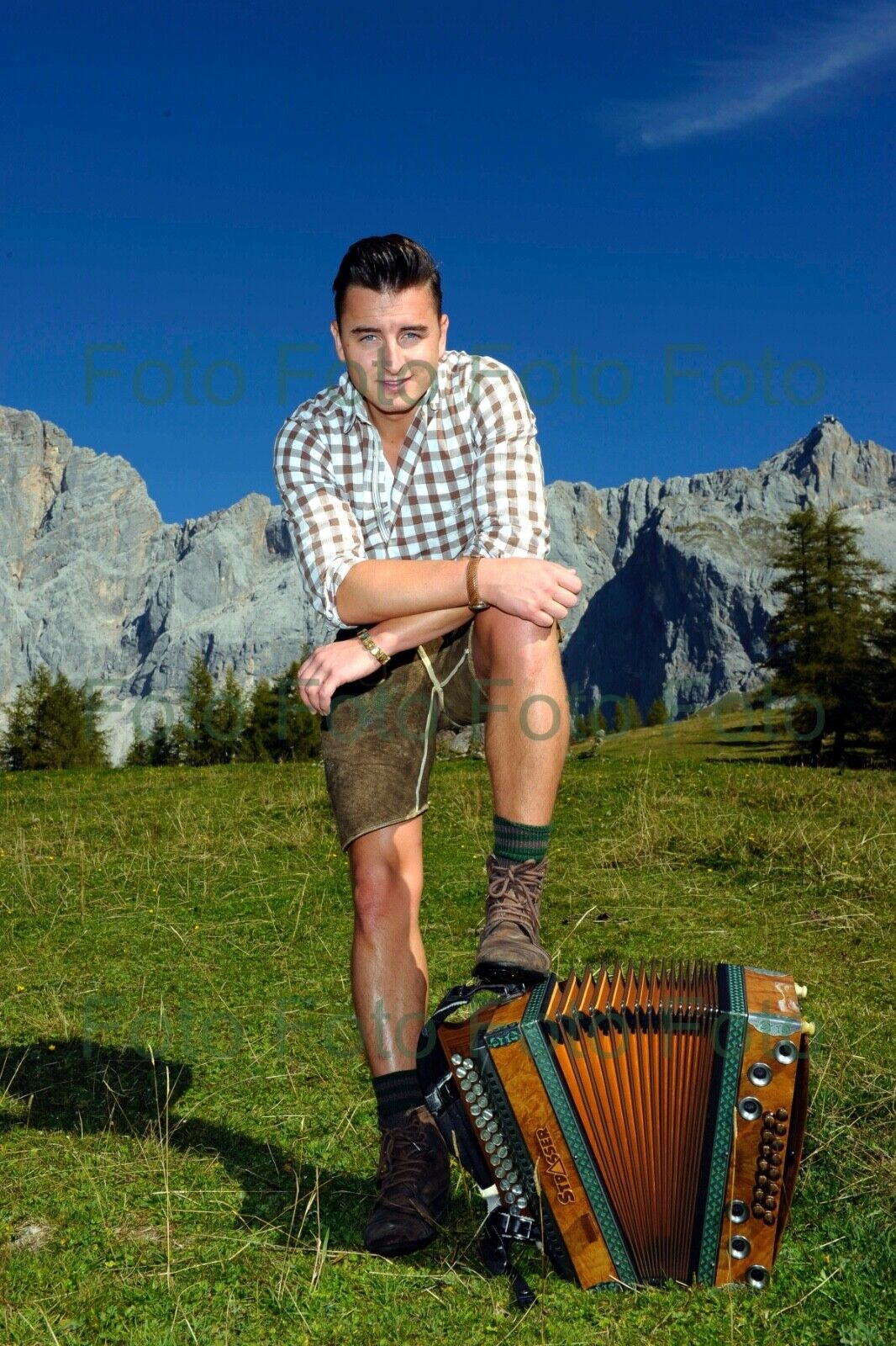 Andreas Gabalier Volks Musik Foto 20 x 30 cm ohne Autogramm (Be-44