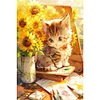 uk.everydayedeals (Limited Stock)Diamond Painting - Full Round - Cat Looking at Painting(40*60cm)
