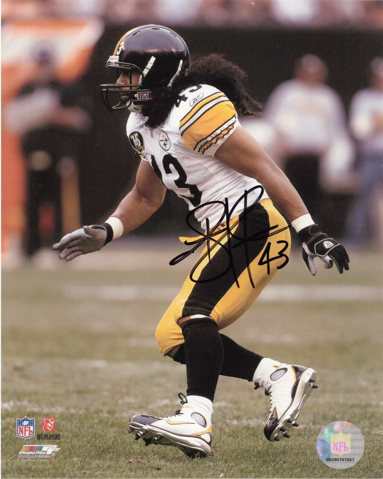 TROY POLAMALU - STEELERS Autographed Signed 8x10 Reprint Photo Poster painting !