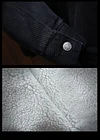 Men's Warm Cowboy Jeans Fleece Denim Jacket Coat
