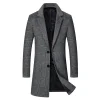 Men's Business Long Woolen Blazer Coat