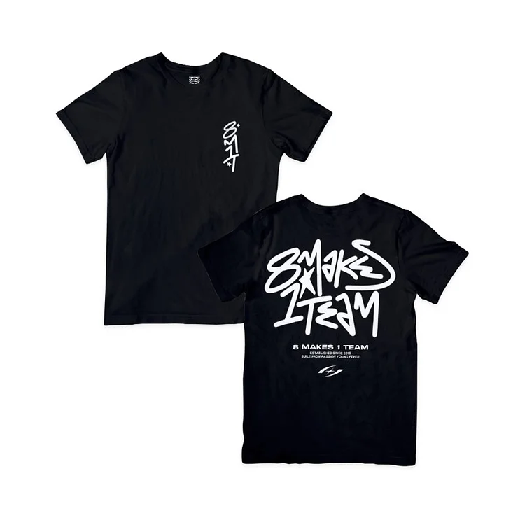 ATEEZ 8M1T 8 MAKES 1 TEAM Logo T-shirt officialateezshop