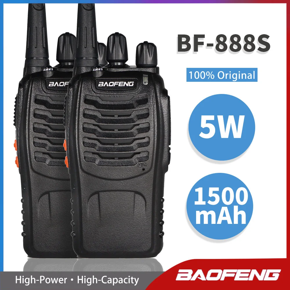 【🔥Hot Sale】2pcs Walkie Talkie BF-888S Handheld Two-Way Radio UHF 400-470MHz 5W