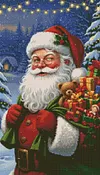 Luxury AB Velvet Diamond Painting Kit - Santa Claus