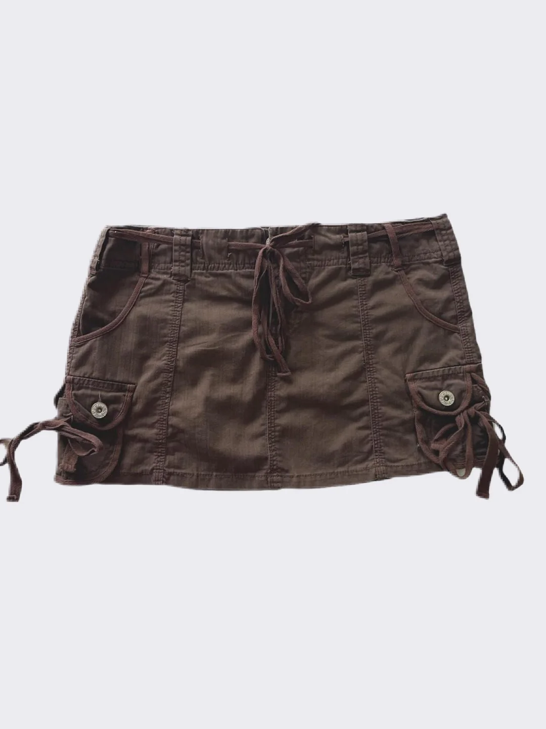 Chocolate Ganache Cargo Skirt