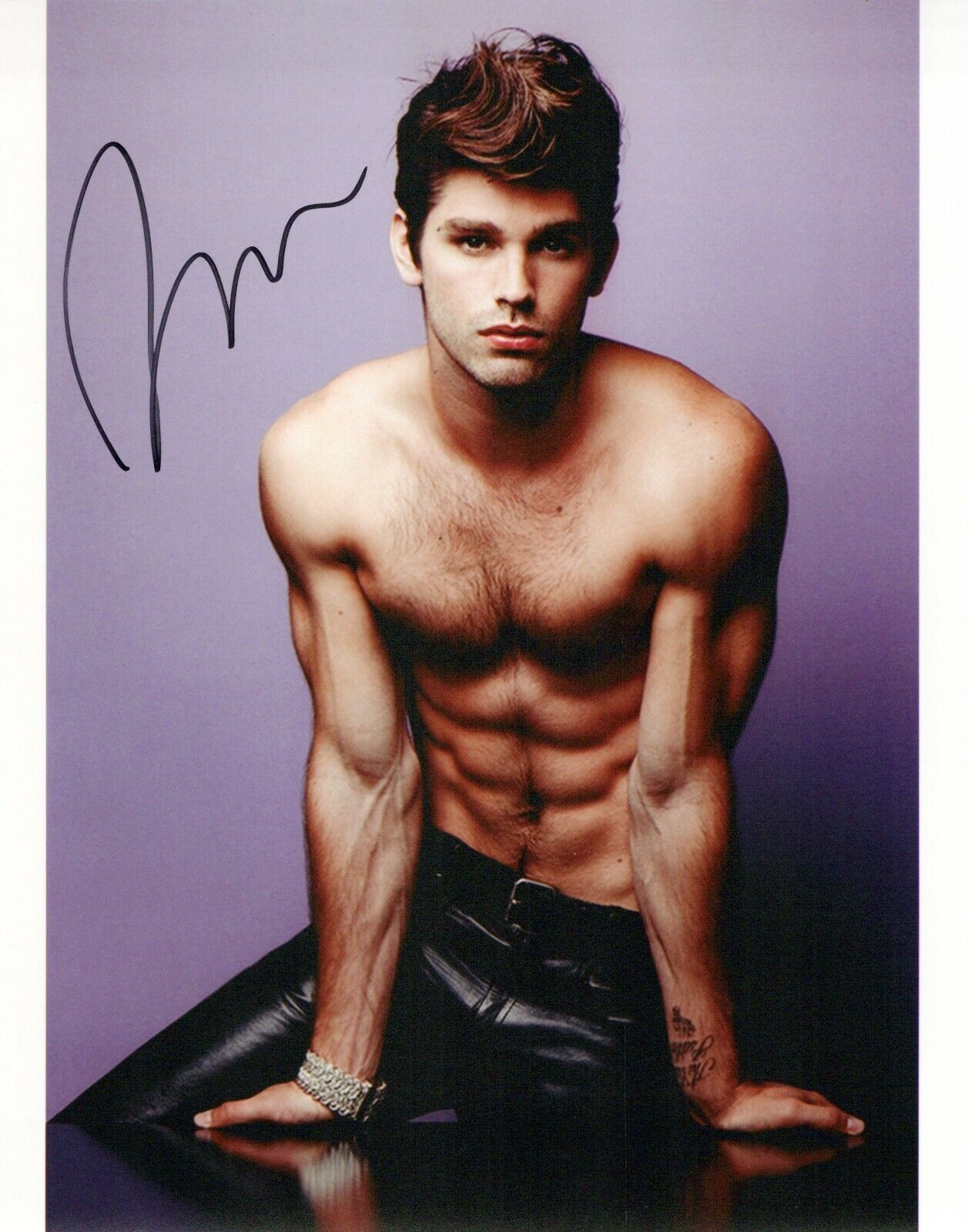 Justin Gaston head shot autographed Photo Poster painting signed 8x10 #3