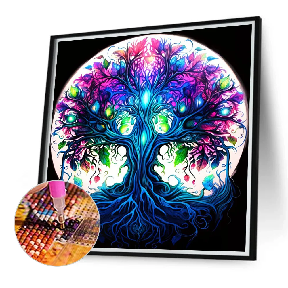 Diamond Painting - Full Round Drill - Life Tree(Canvas|40*40cm)