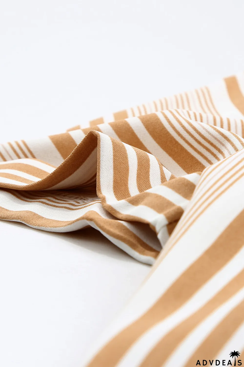 Loose Button Back Striped Blouse